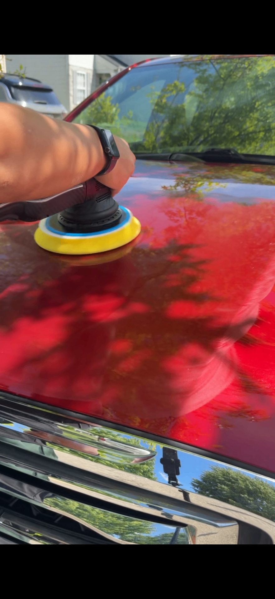 Paint correction in progress